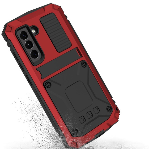 Etui do Samsung Galaxy S21 FE, R-JUST, pancerne, czerwone