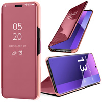 Etui do Xiaomi Redmi Note 13 Pro+, Clear View, różowe rose gold