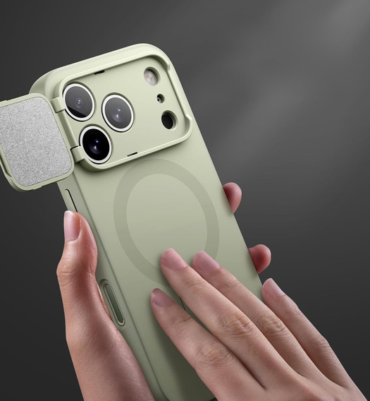 Etui do iPhone 17 Pro, Suritch Shockproof, do MagSafe – zielone