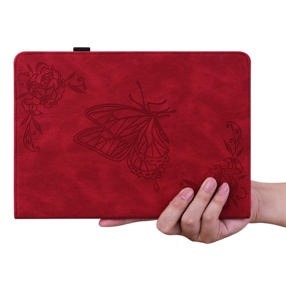 Etui do Xiaomi Redmi Pad SE 11", Motyle, czerwone