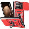 Etui pancerne do Xiaomi 15T Pro, CamShield Slide, czerwone