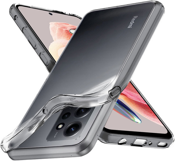 Etui cienkie do Xiaomi Redmi Note 12 4G, Slim CamShield, przezroczyste