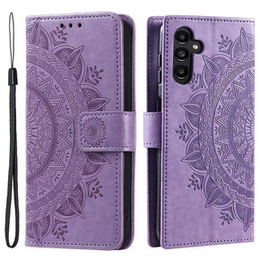 Etui z klapką do Samsung Galaxy A55 5G, Mandala, fioletowe