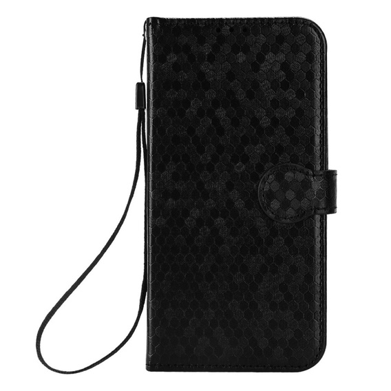 Etui z klapką do Motorola Moto G86 5G, Wallet Rhombus, czarne
