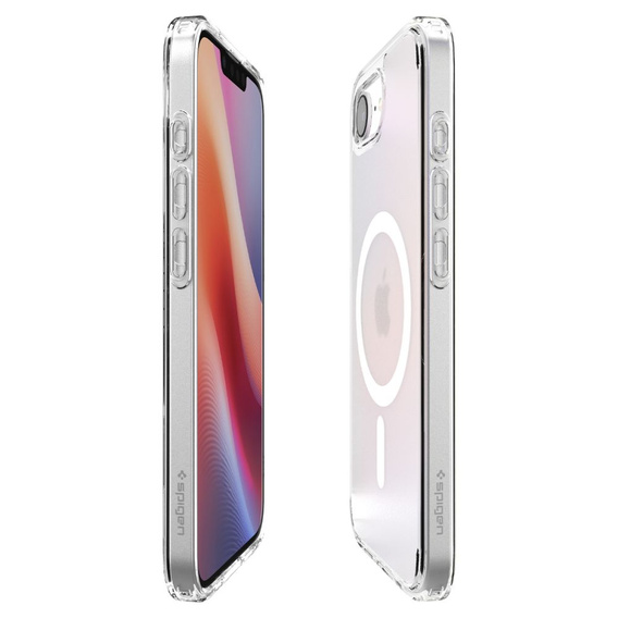 Etui z MagSafe Spigen do Iphone 16E, Ultra Hybrid, przezroczyste / białe + Szkło Hartowane 9H