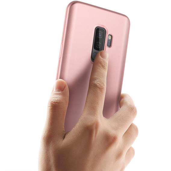 Etui do Samsung Galaxy S9+ Plus, Suritch Full Body, różowe rose gold