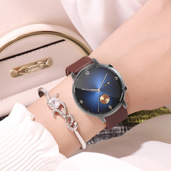 2w1 Etui z Osłoną na ekran do Huawei Watch GT 2 42mm, Przezroczyste, Bezbarwne