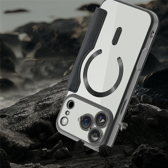 Etui z klapką do iPhone 17 Pro Max, RFID Wallet MagSafe z ochroną aparatu, czarne