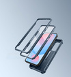 Etui pancerne do Samsung Galaxy S24 FE, Dexnor Full Body (Two Frames), granatowe