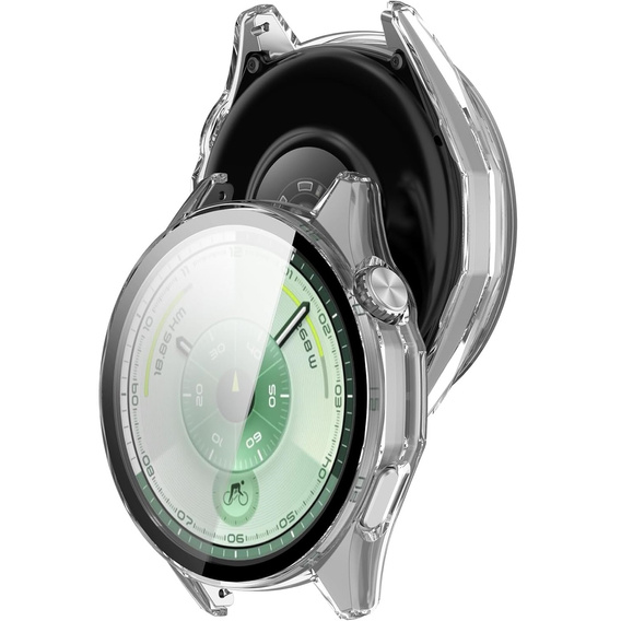 2w1 Etui + Szkło Hartowane do Huawei Watch GT 6 46mm, Przezroczyste