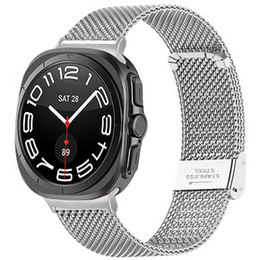 Pasek Bransoleta Milanese do Samsung Galaxy Watch Ultra 47mm (2025 / 2024), Srebrny