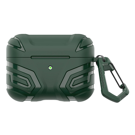 Etui pancerne na słuchawki Airpods Pro 2, Zielone