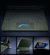 Etui z klawiaturą do iPad 10.2" 2021/2020/2019 (9/8/7 gen.), Dexnor Magnetic Keyboard Touchpad, zielone