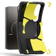 Etui Spigen do Samsung Galaxy S25 Ultra, Tough Armor Mag MagSafe, szare + Szkło Hartowane 9H