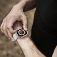 Pasek Nylonowy do Apple Watch 1/2/3/4/5/6/7/8/9/10/11/SE Ultra 1/2/3 42/44/45/46/49mm, Beżowy/Żółty