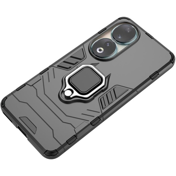Etui do Honor 90, Kickstand Ring, czarne