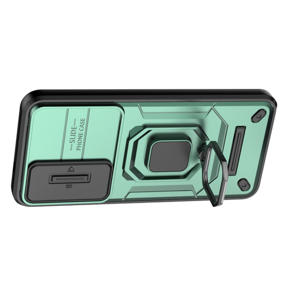 Etui do Samsung Galaxy S24, KickStand Camera Lens, zielone