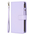Etui z klapką do Xiaomi Redmi Note 13 Pro 4G / Xiaomi Redmi Note 14S / Xiaomi Poco M6 Pro 4G, Wallet Zipper Pocket, fioletowe