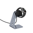 Aluminiowa Stacja Dokująca z kablem USB do zegarków Garmin, Szara