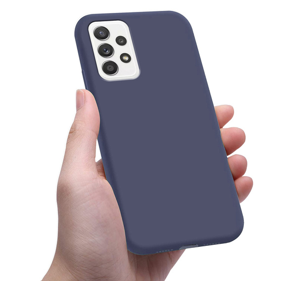 Etui cienkie do Samsung Galaxy A72 5G / A72 4G, Slim, granatowe