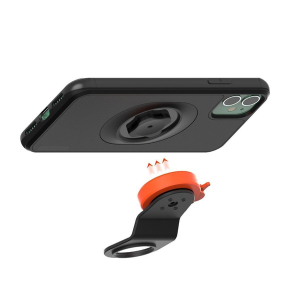 Uchwyt rowerowy na kierownicę + etui ochronne do iPhone 11 (6.1") – mocowanie z systemem blokady