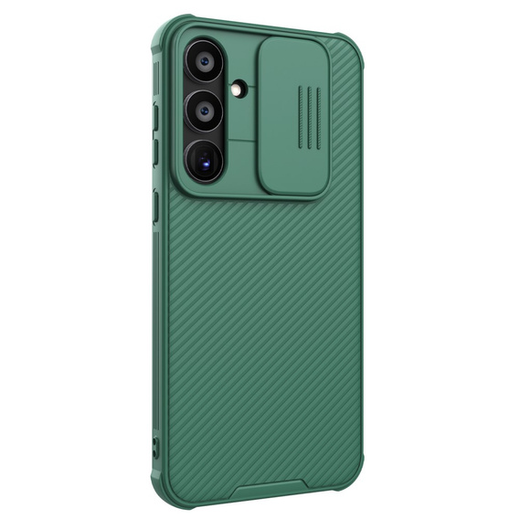 Etui do Samsung Galaxy A55 5G, pancerne Nillkin, CamShield Pro, zielone