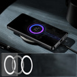 Etui z ochroną aparatu do Samsung Galaxy S24+ Plus, CamShield MagSafe, przezroczyste / czarne