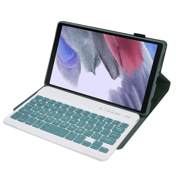 Etui z klawiaturą do Samsung Galaxy Tab A7 Lite 8.7 T220 / 225, zielone