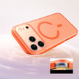 Etui do iPhone 17 Pro Max, do MagSafe, matowe z ochroną aparatów, pomarańczowe