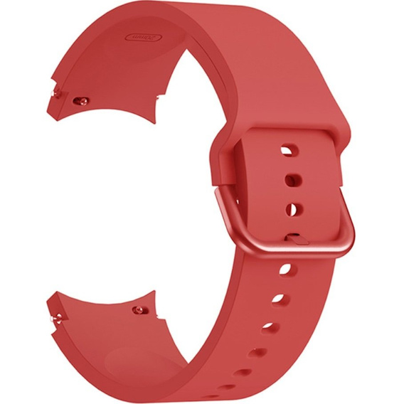 Pasek Silikonowy do Samsung Galaxy Watch 4/5/6/7 40/42/43/44/45/46/47mm, Czerwony