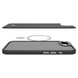 Etui Spigen do iPhone 16E, Enzo Aramid MagSafe, carbon czarne + Szkło Hartowane 9H