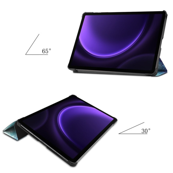 Etui do Samsung Galaxy Tab S9 FE / S10 FE, z klapką, galaxy