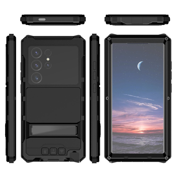 Etui pancerne do Samsung Galaxy S25 Ultra, R-JUST, czarne