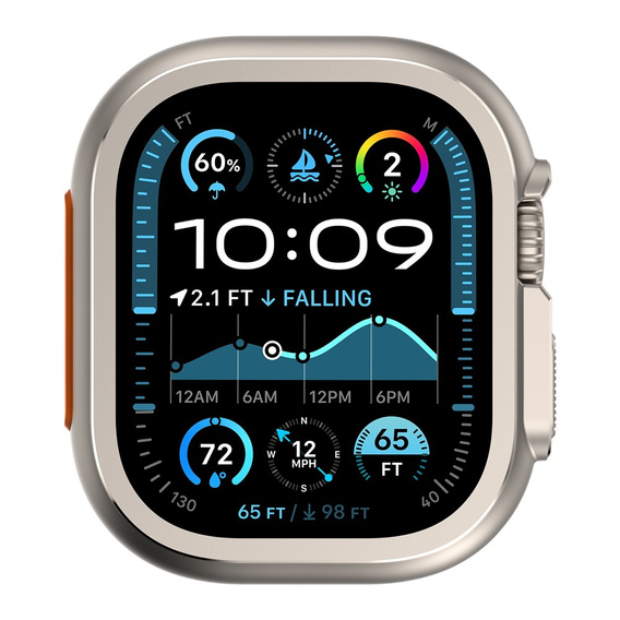 Etui ochronne do Apple Watch Ultra 3 / Ultra 2 / Ultra 49mm, tytanowe