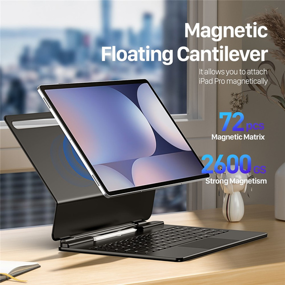 Etui z klawiaturą Bluetooth do Samsung Galaxy Tab S10 Ultra / S9 Ultra / S8 Ultra Dux Ducis – czarne
