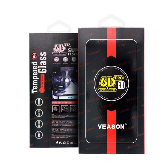 Szkło Hartowane 6D Pro do Samsung Galaxy S25 Ultra, czarne