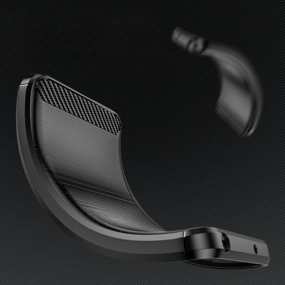 Etui do Samsung Galaxy A54 5G, Karbon, czarne + szkło 3D