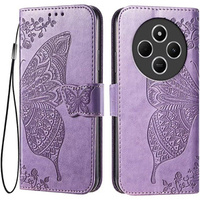 Etui z klapką do Xiaomi Redmi 14C / Xiaomi Poco C75, Butterfly, fioletowe