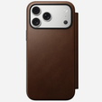 Etui Nomad do iPhone 17 Pro Max, Modern Leather Folio, brązowe
