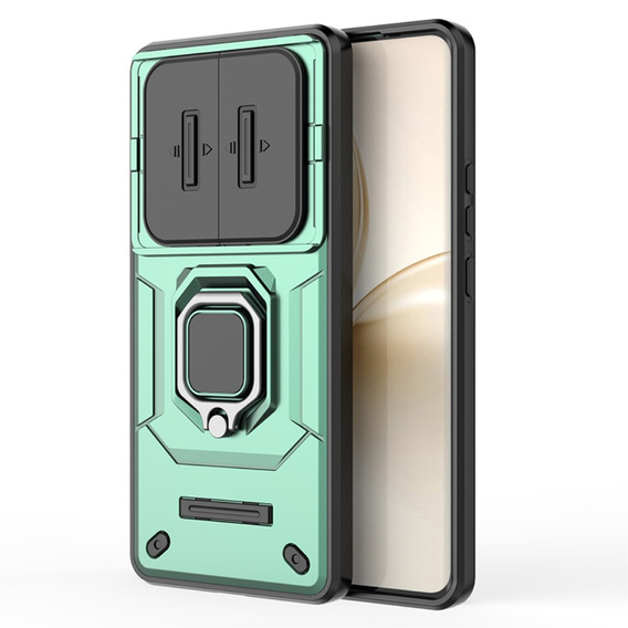 Etui pancerne do Realme 14 Pro 5G, CamShield Slide, zielone