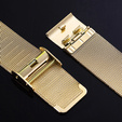 Pasek Bransoleta Milanese + Etui do Samsung Galaxy Watch 7 40mm, Złota