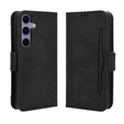 Etui z klapką do Samsung Galaxy S25 FE, Card Slot, czarne