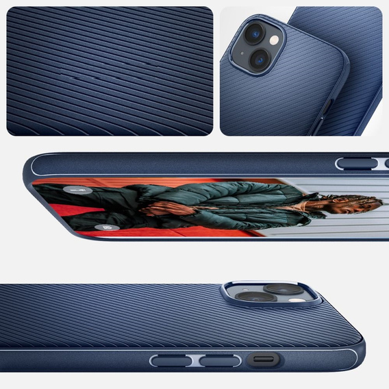 Etui SPIGEN do iPhone 14 Plus, Mag Armor, Navy Blue