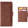 Etui z klapką do Xiaomi Redmi 13, Card Slot, brązowe