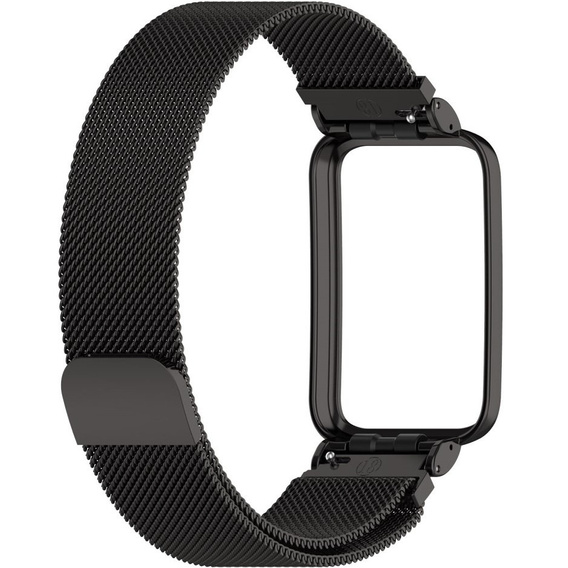 Bransoleta Milanese do Xiaomi Mi Band 7 Pro, Czarna