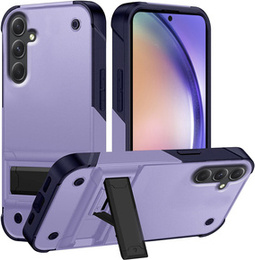 Etui pancerne do Samsung Galaxy A54 5G, z podstawką, Fioletowe