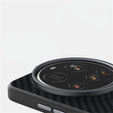 Etui ABEEL do Xiaomi 15 Ultra, Carbon Fiber, do MagSafe, czarne