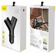 Baseus Ładowarka Samochodowa Y Type 2x USB 3.4A - Black