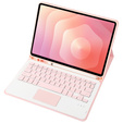 Etui z klawiaturą Bluetooth i touchpadem do Samsung Galaxy Tab S11 – różowe
