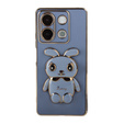 Etui do Xiaomi Redmi Note 13 5G, Rabbit, niebieskie + Szkło Hartowane 9H